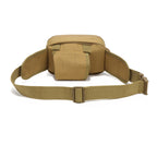 Arenzza tactical concealed carry waist pack with holster, black fabric, adjustable straps, and multiple compartments for discreet storage.