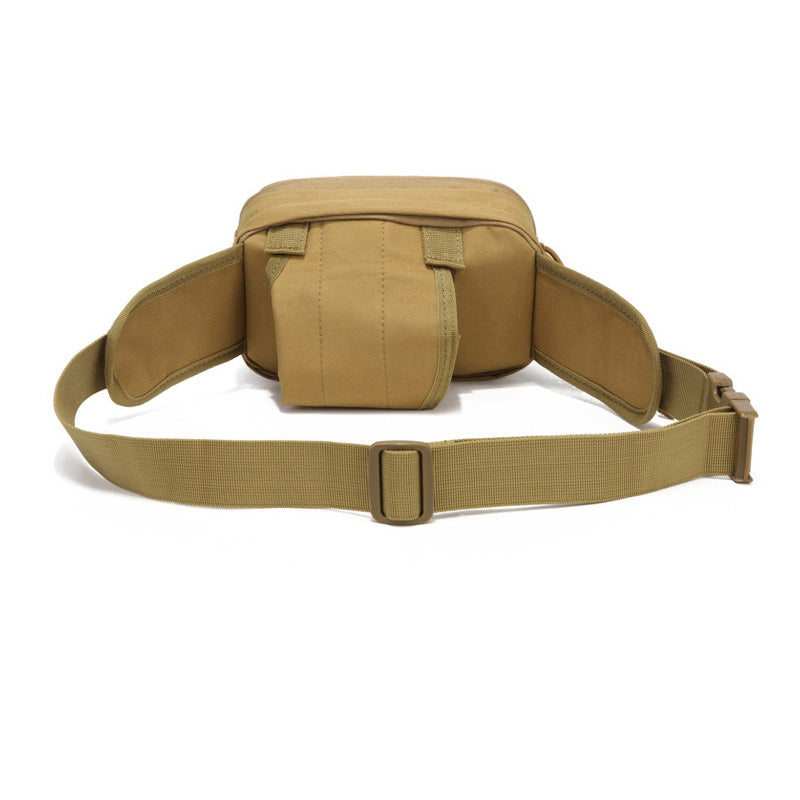 Arenzza tactical concealed carry waist pack with holster, black fabric, adjustable straps, and multiple compartments for discreet storage.
