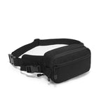 Arenzza tactical concealed carry waist pack with holster, black fabric, adjustable straps, and multiple storage compartments.