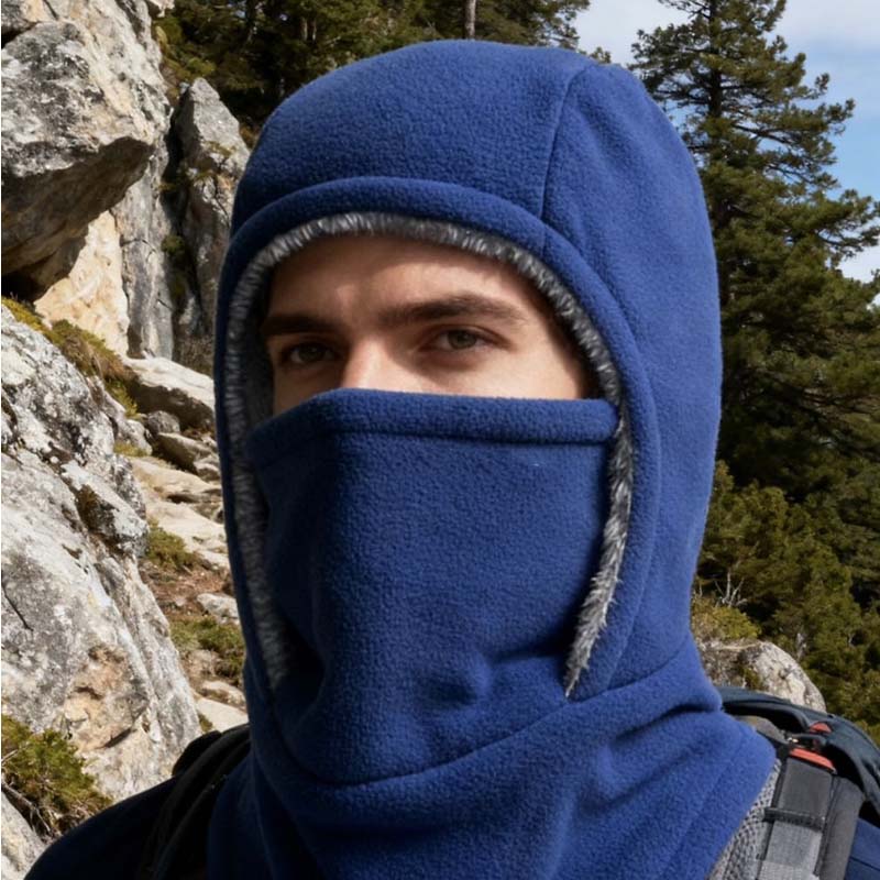 Aarenza unisex windproof and warm balaclava made of soft, stretchy fabric, covering the head and neck for cold weather protection.