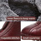 A pair of Arenzza women's winter ankle boots with side zippers, thermal insulation, and water-resistant material.