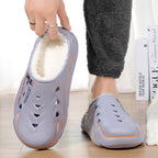 Men's Plush-Lined Warm Clog by Arenzza, showing a cozy, soft interior and stylish exterior design perfect for cold weather.
