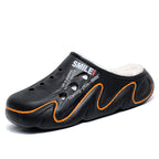 Men's plush-lined warm clog by Arenzza, showcasing soft interior and cozy design perfect for cold weather.