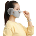 Arenzza winter warmer earmuffs and mask set with soft fabric, designed for cold weather protection and cozy winter style.