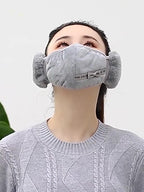 Arenzza Winter Warmer Earmuffs and Mask set in cozy, soft fabric, designed to keep ears and face warm during cold weather.