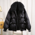 Aarenza Winter Luxe Ultra-Warm Plush Collar Jacket in cozy, insulated fabric with a plush collar, perfect for cold weather.