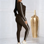 Aarenza women's 2-piece long sleeve tracksuit set with matching top and pants in soft fabric, perfect for active or casual wear.