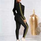 Aarenza women's 2-piece long sleeve tracksuit set with matching top and pants in soft fabric, perfect for active wear.