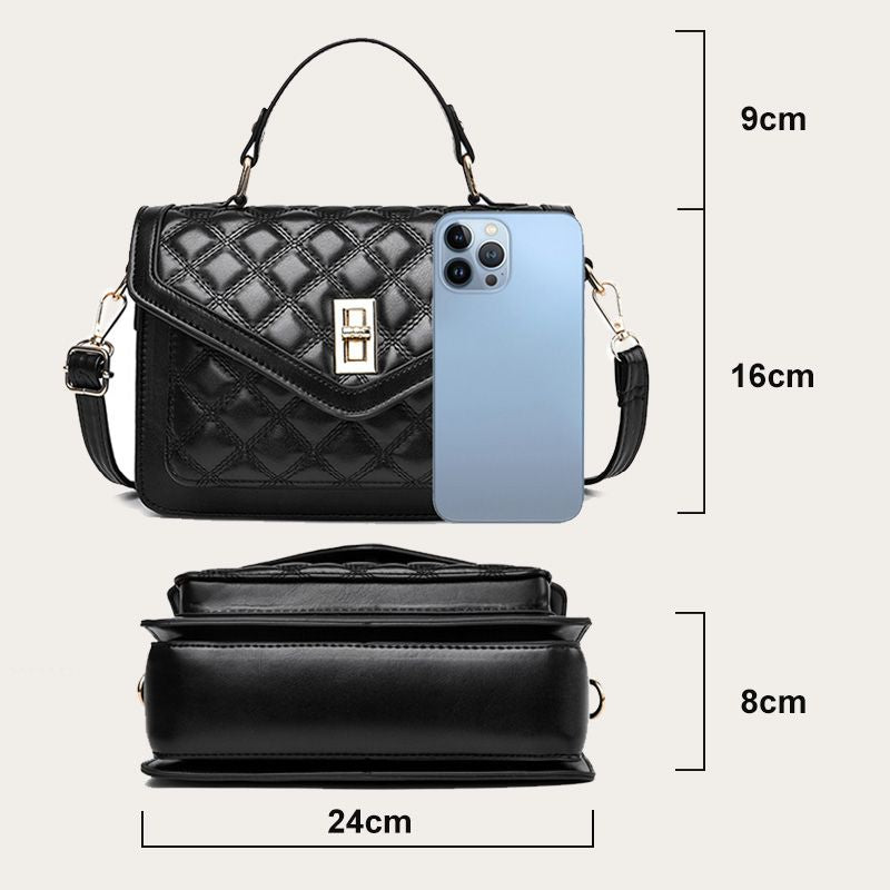 Aarenza women's casual crossbody shoulder bag in neutral color, showcasing its compact design and adjustable strap.