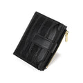 Aarenza women's compact solid color wallet with multiple card slots and a sleek design, perfect for everyday use.