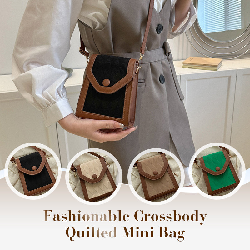 Women's Arenzza fashionable quilted crossbody mini bag with a chic design, perfect for stylish accessories and everyday use.