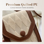 Aarenza women's quilted crossbody mini bag with stylish design, featuring a compact shape and adjustable strap in trendy accessories style.