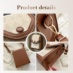 Women's quilted crossbody mini bag by Arenzza, stylish accessory with a compact design and adjustable strap.