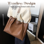 Women's synthetic leather tote bag by Arenzza featuring a spacious design, sturdy handles, and stylish finish.