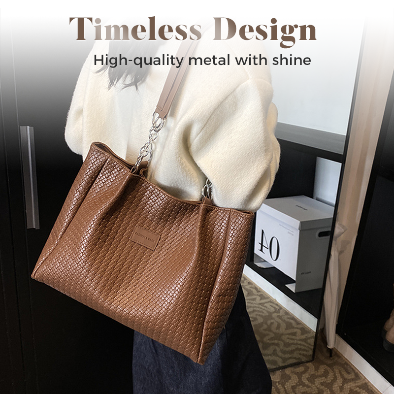 Women's synthetic leather tote bag by Arenzza featuring a spacious design, sturdy handles, and stylish finish.