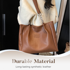 Women's synthetic leather tote bag by Arenzza with spacious interior and stylish design, perfect for everyday accessories.