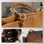 Women's synthetic leather tote bag by Arenzza, featuring a spacious design and stylish appearance for everyday use.
