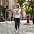 Aarenza Owl "I'm Not Old" graphic T-shirt featuring a colorful owl design, casual clothing for adults.