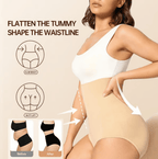 Arenzza high waist tummy control shapewear panties in black, designed to shape and smooth the waist and hips.