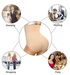 Arenzza high waist tummy control shapewear panties in black, designed to shape and smooth the waist and hips.
