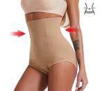Arenzza high waist tummy control shapewear panties in black, designed to shape and smooth the waist and hips.