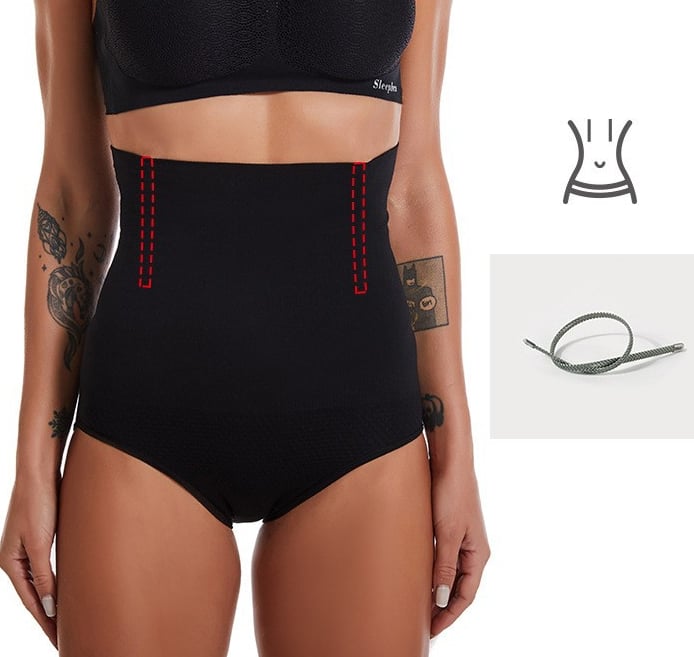 Arenzza high waist tummy control shapewear panties in nude, designed for shaping and slimming the waist and abdomen.