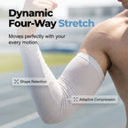 A pair of Arenzza UV protection breathable cooling arm sleeves in light color, designed for sun protection and comfort.