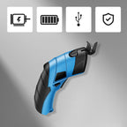 Arenzza handheld cordless electric cloth cutting scissors with ergonomic design, perfect for fabric and clothing projects.