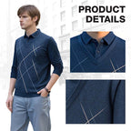 Men's casual modern layered style top by Arenzza, featuring a relaxed fit and contemporary design, shown in a front view.