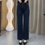 Women’s casual straight-leg pants by Arenzza, featuring a relaxed fit and classic design, shown in a neutral color on a model.