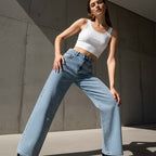 Women’s stylish rhinestone-embellished jeans by Arenzza featuring fitted denim with sparkling rhinestone details.