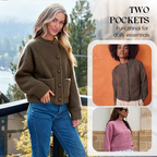 Aarenza CozyElegance knit cardigan in soft, warm fabric, styled with a relaxed fit, perfect for casual or layered looks.