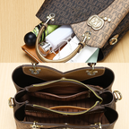 Aarenza women's fashionable casual elegant bag made of soft leather with a sleek design and top handle, suitable for stylish everyday wear.