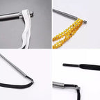 Aarenza multi-function foldable spring drawstring threader tool for cords, wires, and laces, shown in portable, easy-to-use design.