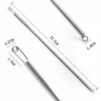 Aarenza foldable spring drawstring threader tool for cords, wires, and laces, portable and easy to use for clothing and accessories.