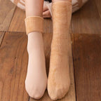 A pair of Arenzza Snugly Winter Thermal Socks in cozy, thick fabric, perfect for cold weather, displayed on a neutral background.