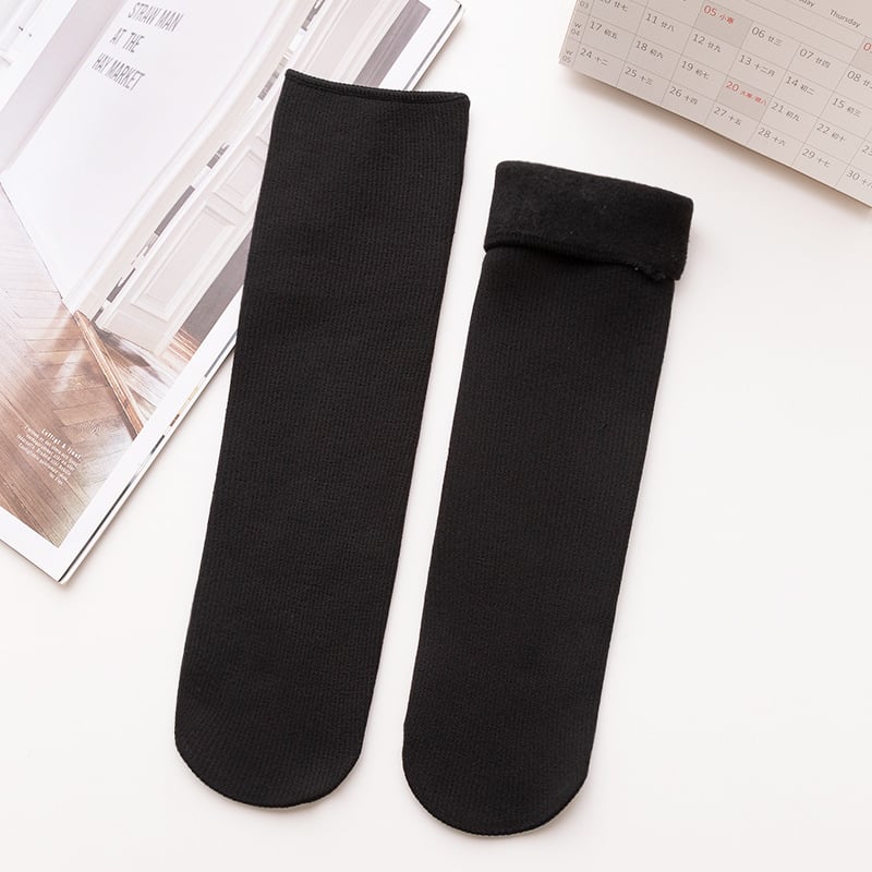 A pair of Arenzza Snugly Winter Thermal Socks in cozy, warm fabric, perfect for cold weather, shown in a close-up image.
