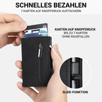 Arenzza large capacity business wallet with two-fold design, multiple card slots, and a sleek, simple style for accessories.