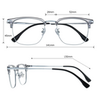 A pair of Arenzza fashion half frame eyewear with stylish, lightweight design and clear lenses, perfect for modern accessories.