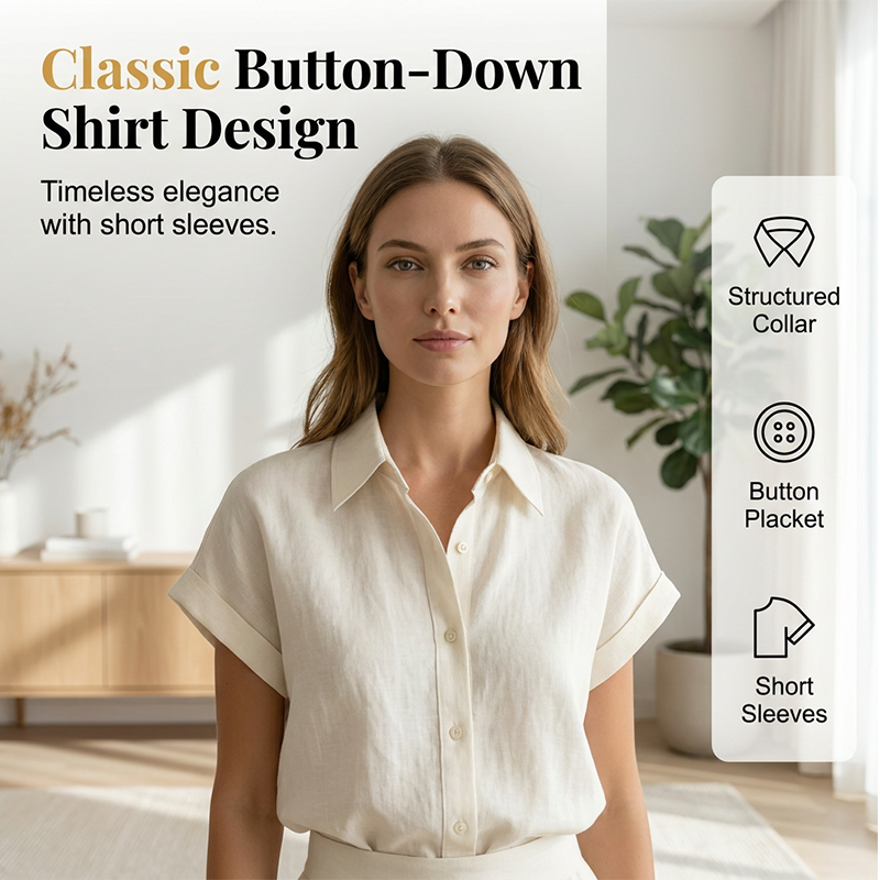 Aarenza two-piece shirt and wide-leg pants set featuring an elegant blouse and flowing trousers, stylish and comfortable clothing ensemble.
