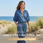 Aarenza women's solid color 2-piece casual tracksuit set featuring a relaxed fit hoodie and matching joggers in a vibrant hue.