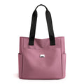 Arenzza large capacity water-repellent nylon shoulder bag with multiple pockets and adjustable strap, ideal for travel and daily use.
