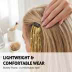 Sparkling clip-in hair tinsel from Arenzza, shiny and colorful accessory for adding sparkle to hair styles.