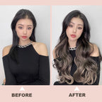A lush curly wig with gradient rainbow colors from Arenzza, showcasing vibrant, voluminous hair for fashion and costume styling.