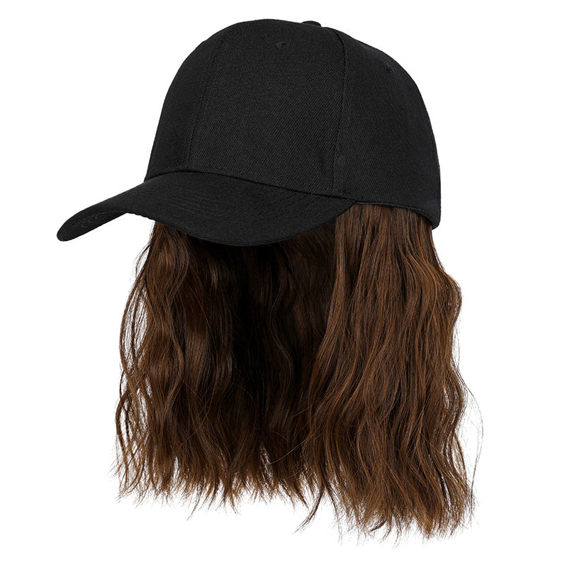 Arenzza 2-in-1 curly hair baseball cap wig, showcasing a stylish cap with curly hair attached, perfect for fashion and costume wear.