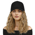 Arenzza 2-in-1 curly hair baseball cap wig showing a mixed curly hair wig attached to a casual baseball cap in a natural setting
