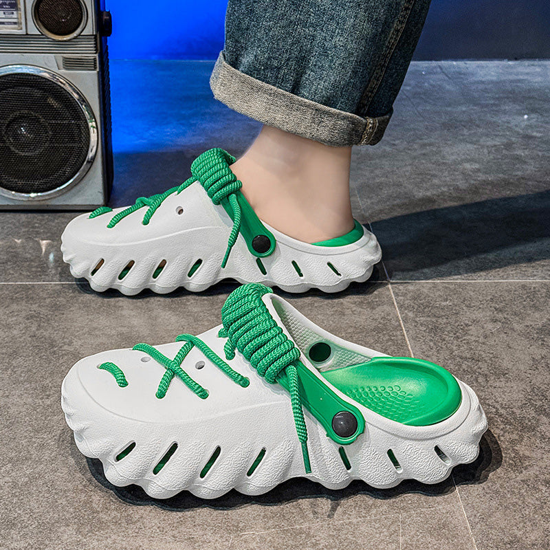 Men's breathable clogs shoes by Arenzza, showcasing comfortable design and casual footwear with open back and slip-on style.