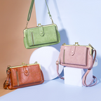 Arenzza crossbody phone bag with multi-card organizer, compact accessory featuring multiple compartments for phone and cards.