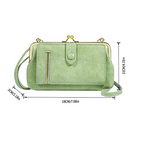 Arenzza crossbody phone bag with multi-card organizer, featuring a compact design and multiple compartments for convenient storage.