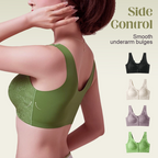 Arenzza Comfort Front-Clasp Wire-Free Seamless Bra with soft fabric and smooth design, perfect for everyday wear.